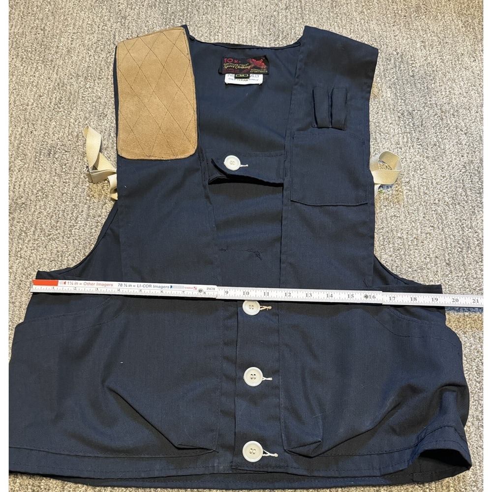 10-X America's Finest Sport clothing vest‎ Medium hunting fishing USA Vintage - Picture 7 of 8